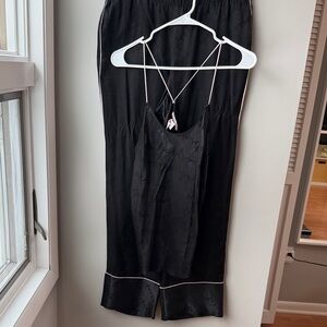 Victoria’s Secret Black Satin Pajama Set